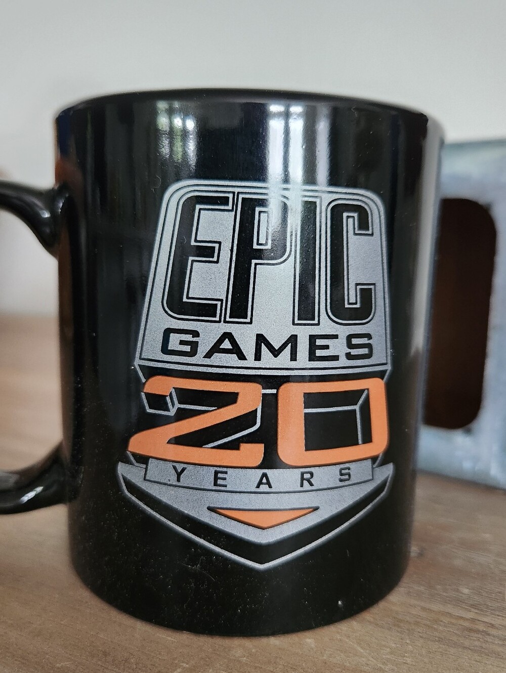 NEW Epic Games 20 Years Anniversary Coffee Mug 2011 Black Gamer Promo Boxed Rare - Picture 7 of 14